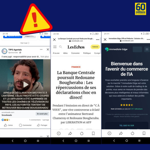 Exemple arnaque cryptomonnaie facebook