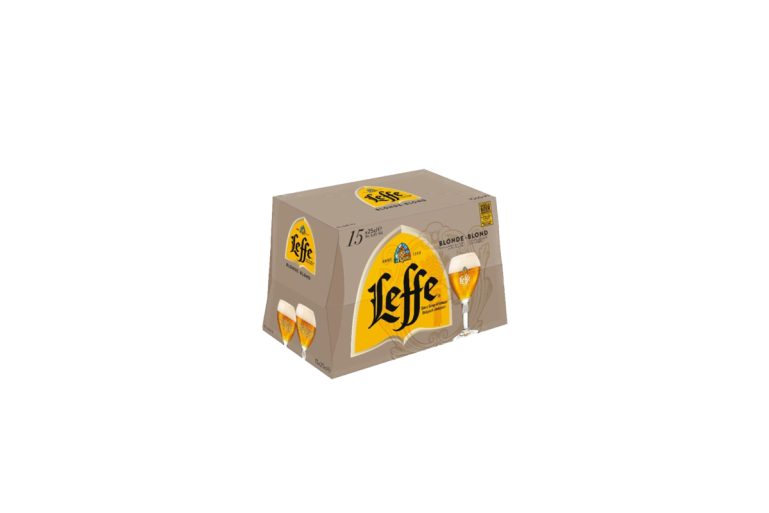 Bière blonde Leffe pack de 15 x 25 cl