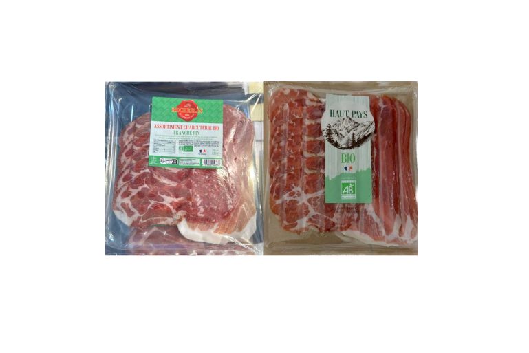 Assortiment de charcuterie bio Haut Pays et Rocheblin