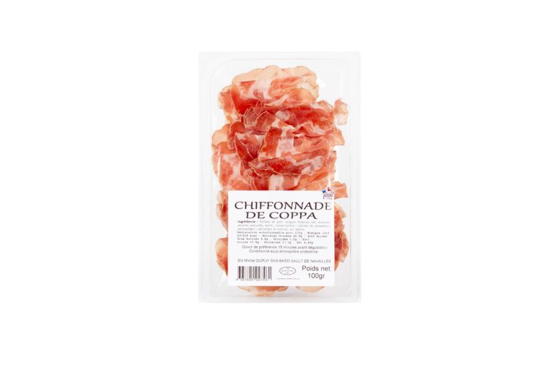 Chiffonnade de coppa 