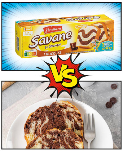 Match 1 : Savane contre le gâteau marbré maison
