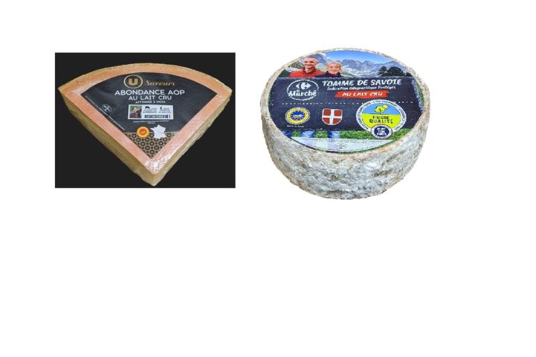 fromages Tomme et Abondance
