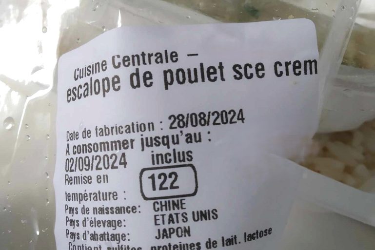 Poulet voyageur au menu
