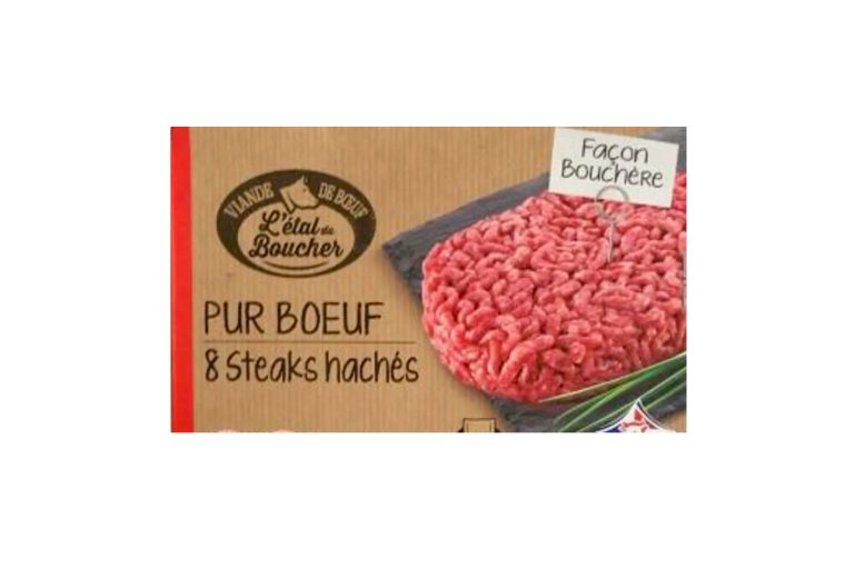 8 steaks hachés Etal du boucher chez Lidl