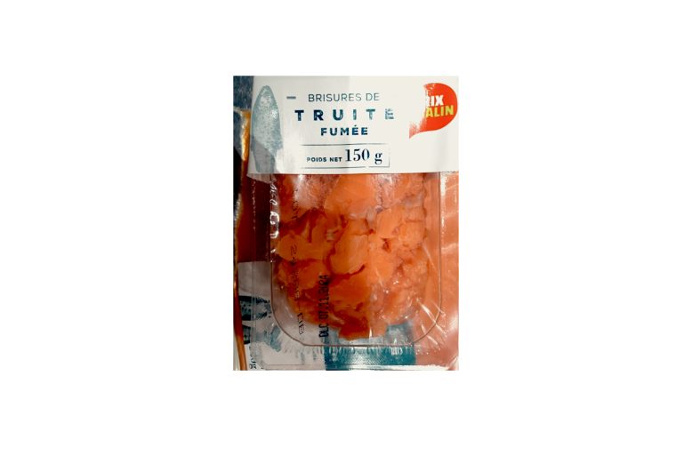 Brisures de truite fumée Prix malinGrand Frais