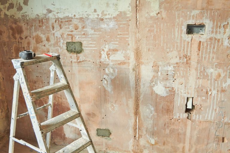 Un chantier abandonné