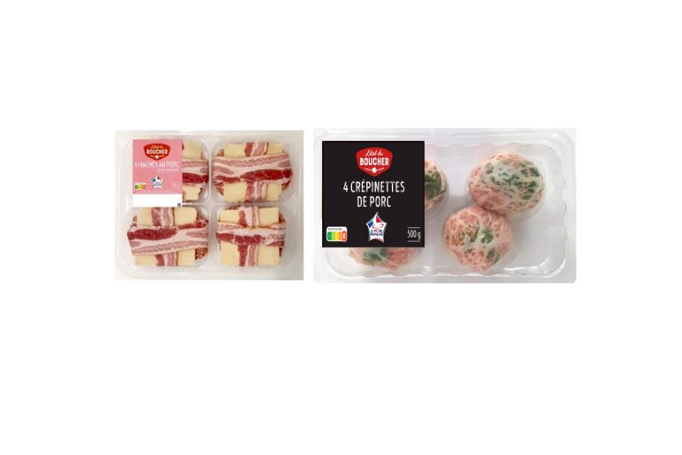Hachés et crépinettes de porc l'étal du boucher 