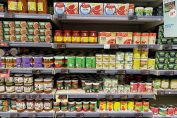 Rayon de boîtes de conserve de légumes