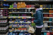 Un rayon de boissons énergisantes