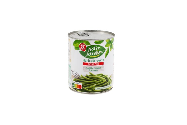 boite haricots verts extra-fins Notre Jardin