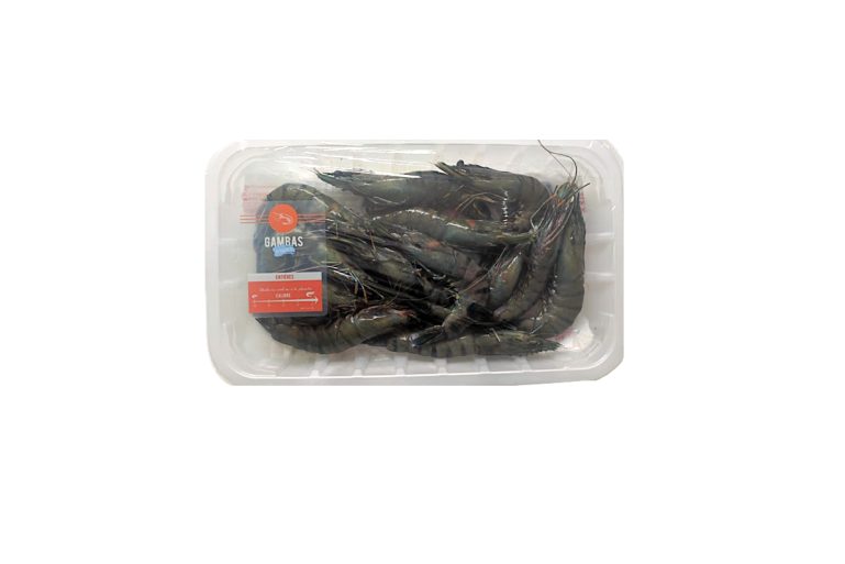 Gambas entières crues chez Grand Frais 