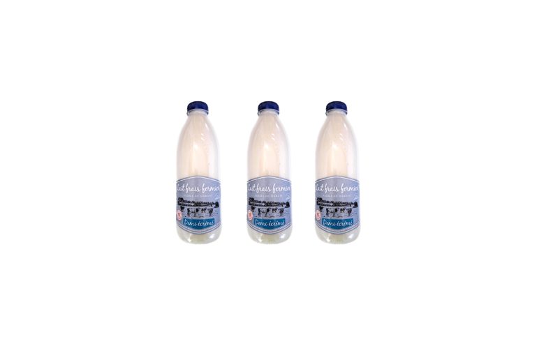 lait frais demi-écrémé Ferme du marais