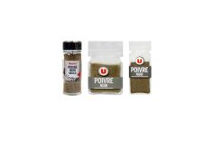 Poivre noir moulu U et Auchan
