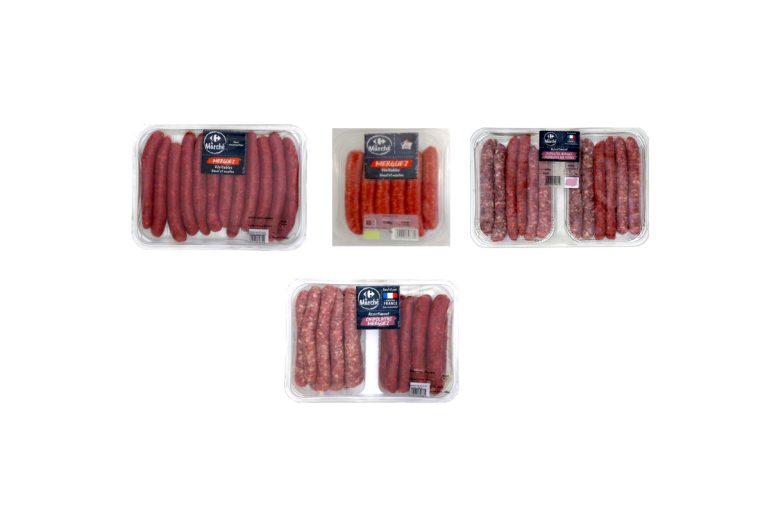 Merguez et chipolatas Carrefour Le Marché 