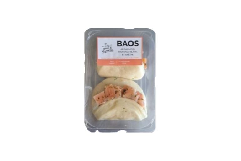 Baos saumon, fromage blanc et aneth Fresh, Grand Frais, Mon Marché