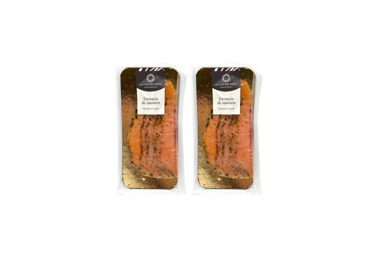 Emincés de saumon marinés à l'aneth Palais des Mets