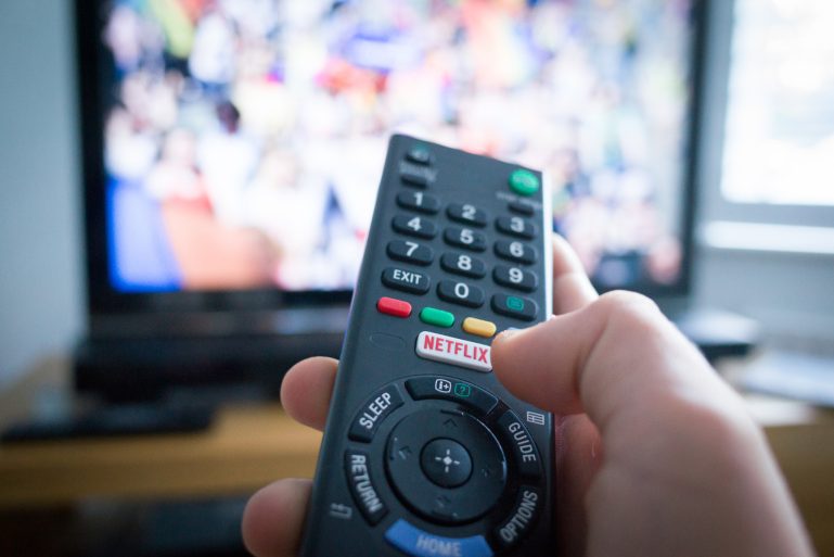 TV télécommande avec bouton de Netflix