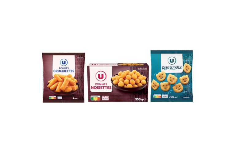 croquettes, pommes noisettes  happynours surgelés U 