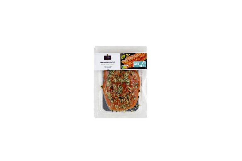 émincés de saumon fumé citron basilic Monoprix Gourmet