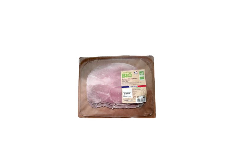 Jambon cuit supérieur Carrefour bio 