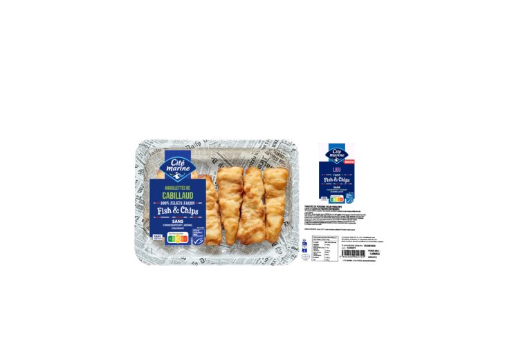 filets de poisson façon Fish & Chips Cité marine