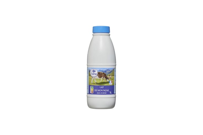 Lait de montagne demi-écrémé Carrefour Extra