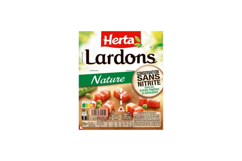 Lardons natures sans nitrite Herta