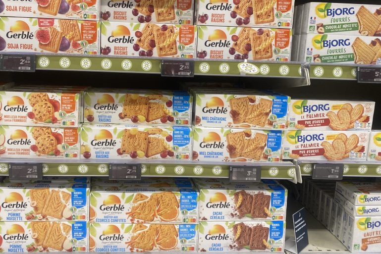 Paquets de goûters aux écorces confites Gerblé 