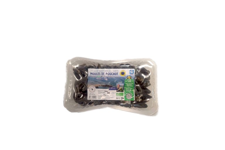 Moules de bouchot bio La Vivière chez Auchan