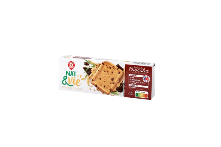 Biscuits aux pépites de chocolat et germes de blé Nat & Vie 