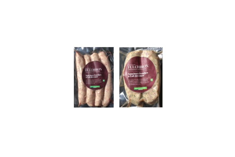 saucisses à l'ail des ours Maison Fulchiron
