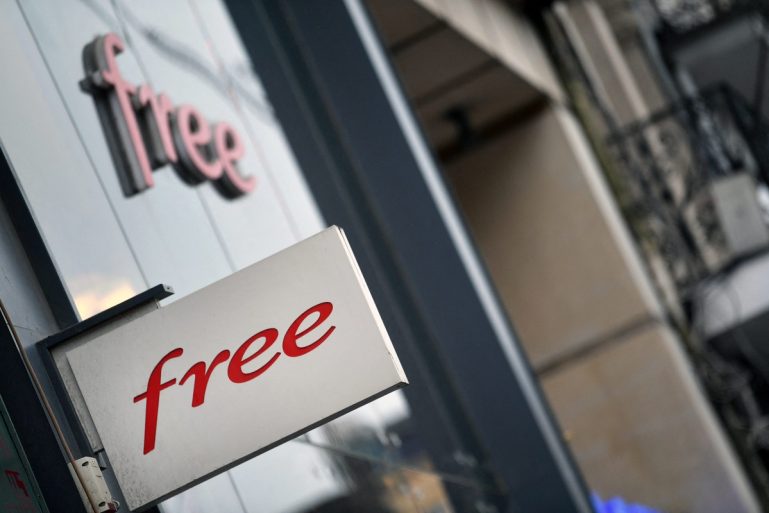 L'enseigne dune boutique Free