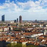 Une vue en perspective du centre-ville de Lyon