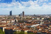 Une vue en perspective du centre-ville de Lyon